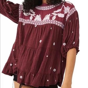 Free People Edie Tee - Sweet Raisin